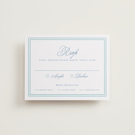 Letterpress RSVP Cards