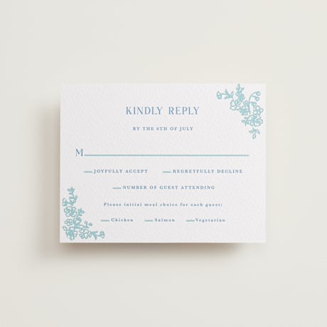 Letterpress RSVP Cards