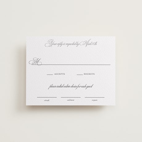 Letterpress RSVP Cards