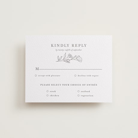 Letterpress RSVP Cards