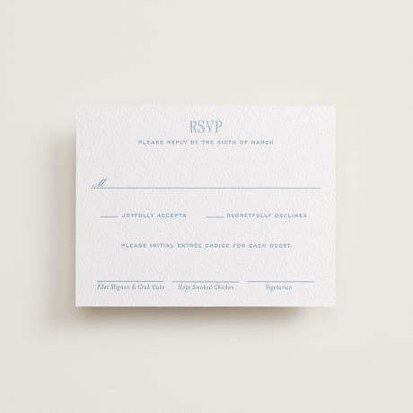 Letterpress RSVP Cards