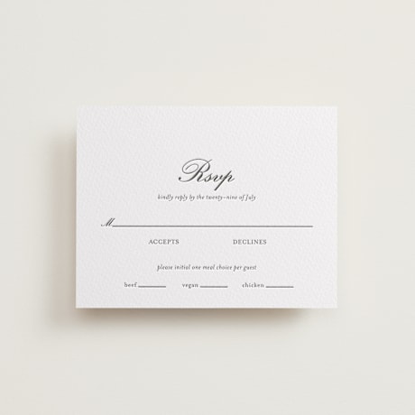 Letterpress RSVP Cards