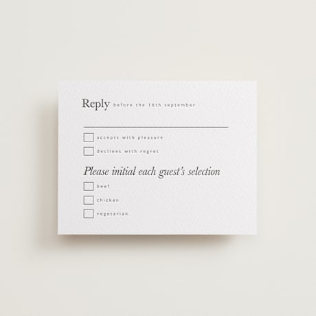 Letterpress RSVP Cards