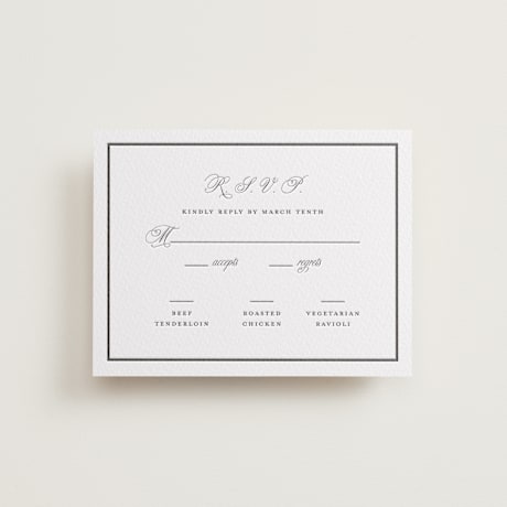 Letterpress RSVP Cards