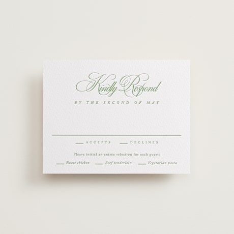 Letterpress RSVP Cards