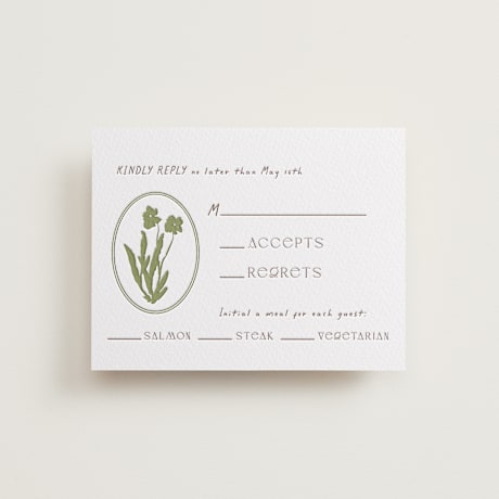 Letterpress RSVP Cards
