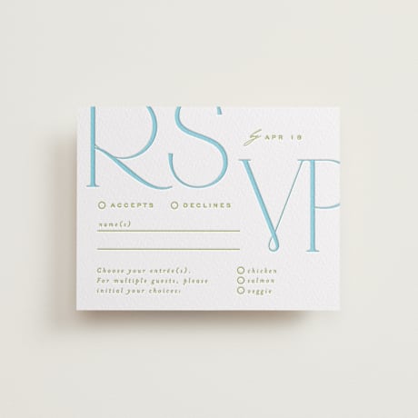 Letterpress RSVP Cards