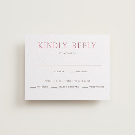 Letterpress RSVP Cards