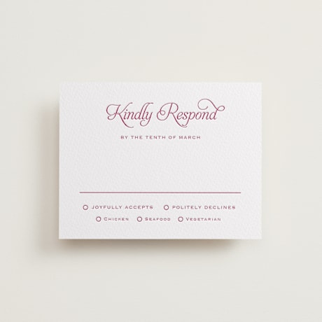 Letterpress RSVP Cards