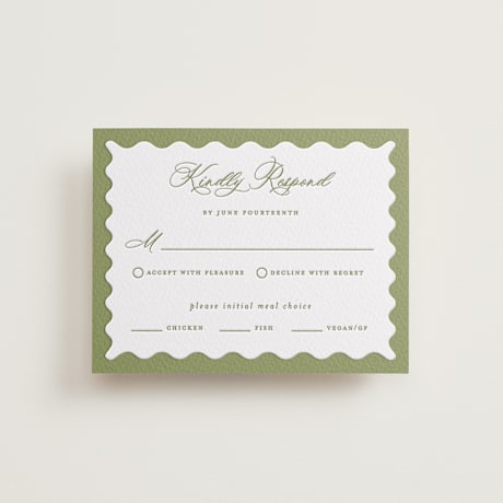 Letterpress RSVP Cards