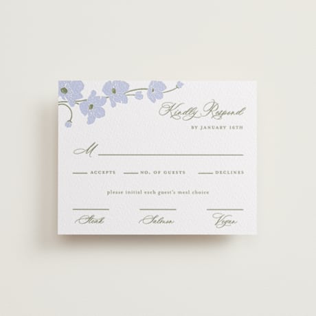 Letterpress RSVP Cards