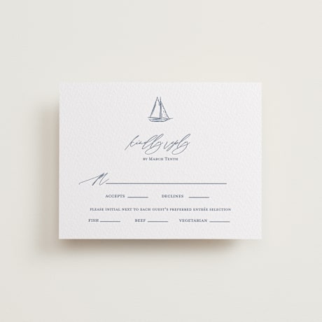 Letterpress RSVP Cards