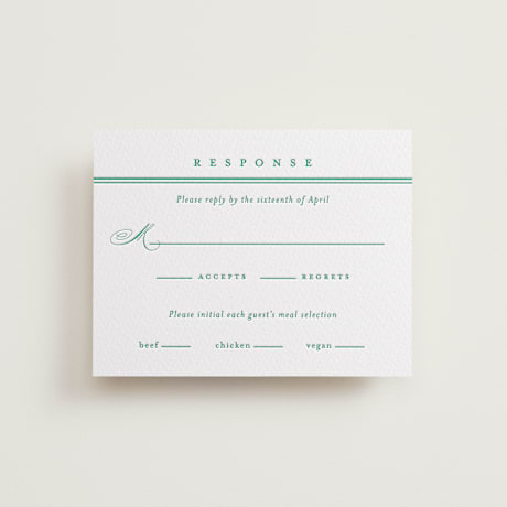 Letterpress RSVP Cards