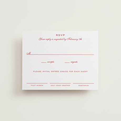 Letterpress RSVP Cards