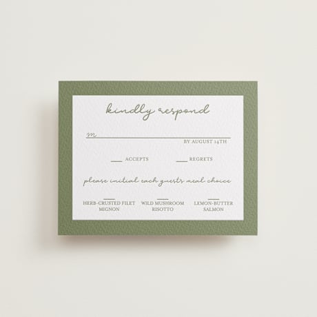 Letterpress RSVP Cards