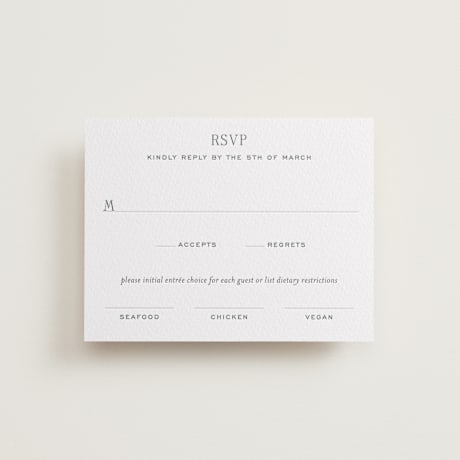 Letterpress RSVP Cards