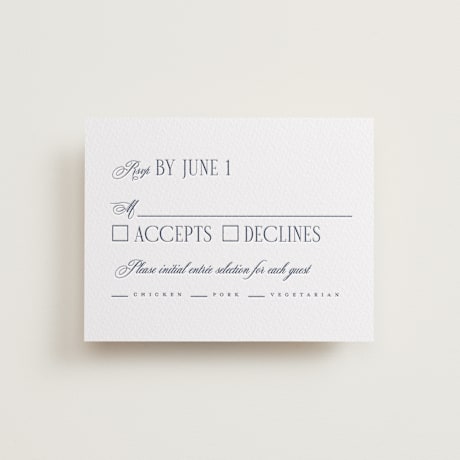 Letterpress RSVP Cards
