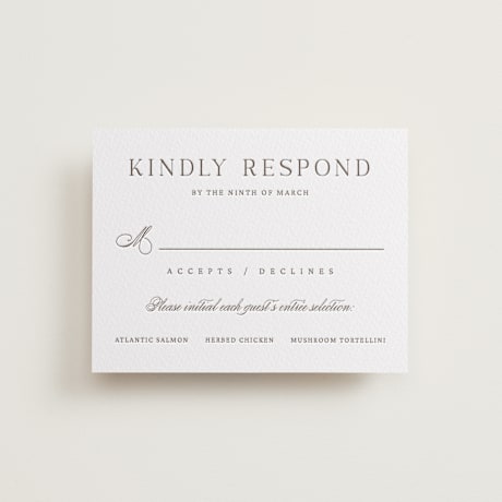 Letterpress RSVP Cards