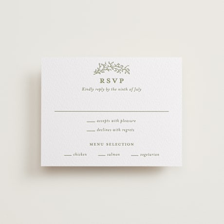 Letterpress RSVP Cards