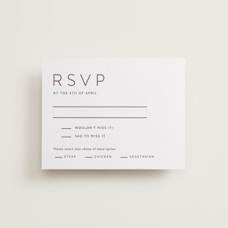 Letterpress RSVP Cards