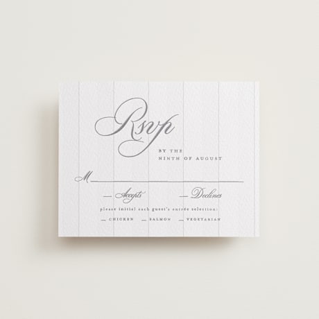 Letterpress RSVP Cards
