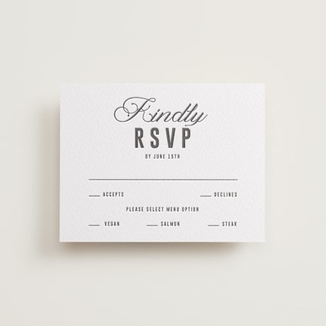 Letterpress RSVP Cards