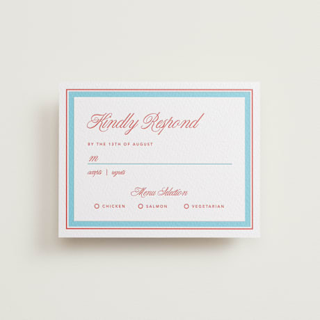 Letterpress RSVP Cards