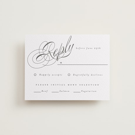 Letterpress RSVP Cards