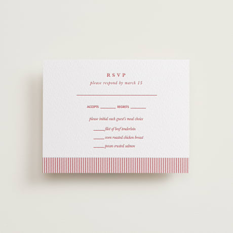 Letterpress RSVP Cards