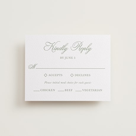 Letterpress RSVP Cards