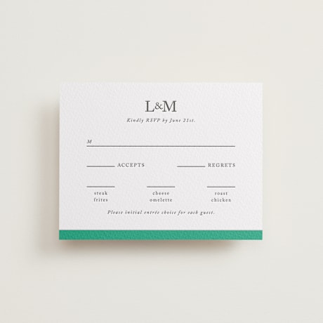 Letterpress RSVP Cards