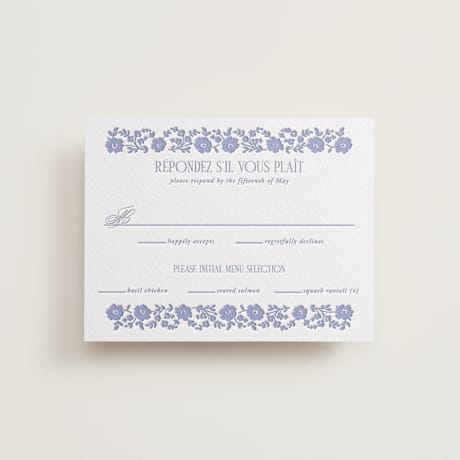 Letterpress RSVP Cards