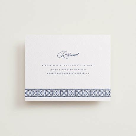 Letterpress RSVP Online Enclosure Cards