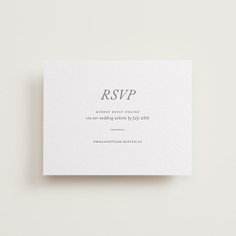 Letterpress RSVP Online Enclosure Cards