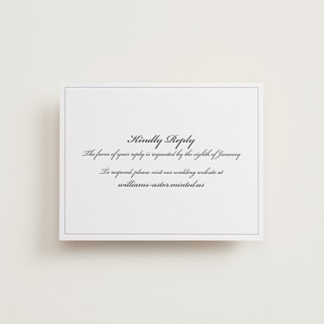 Letterpress RSVP Online Enclosure Cards