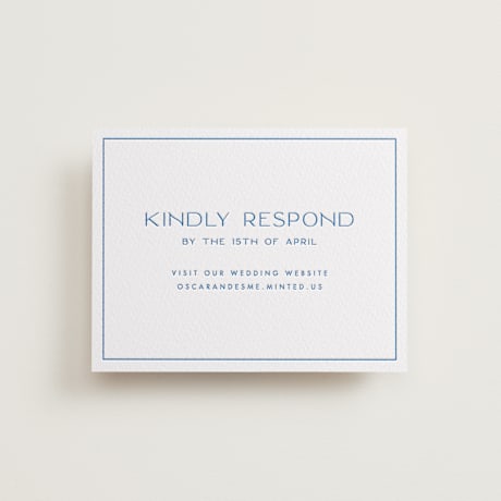 Letterpress RSVP Online Enclosure Cards