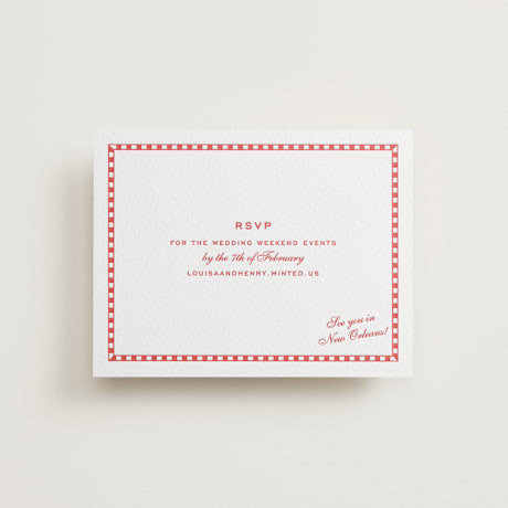 Letterpress RSVP Online Enclosure Cards
