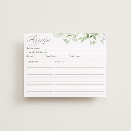 Bridal Shower Insert Cards
