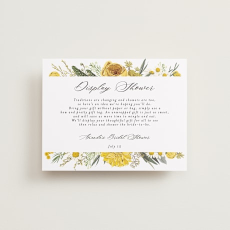 Bridal Shower Insert Cards