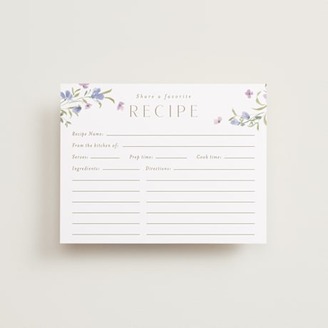 Bridal Shower Insert Cards