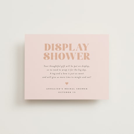 Bridal Shower Insert Cards