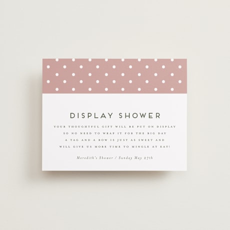 Bridal Shower Insert Cards
