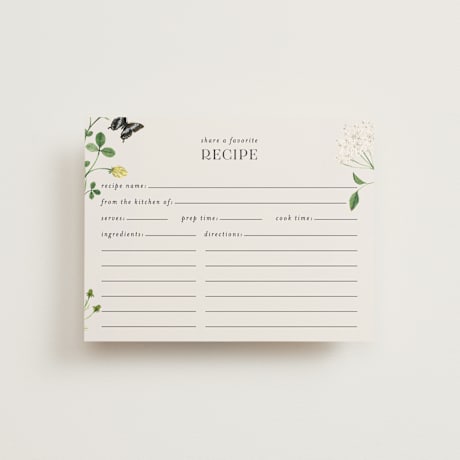 Bridal Shower Insert Cards