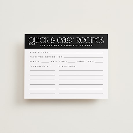 Bridal Shower Insert Cards