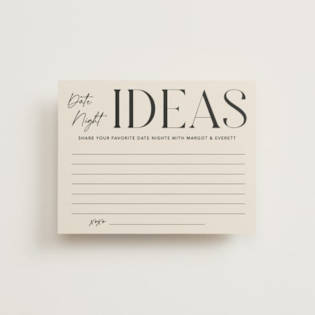 Bridal Shower Insert Cards