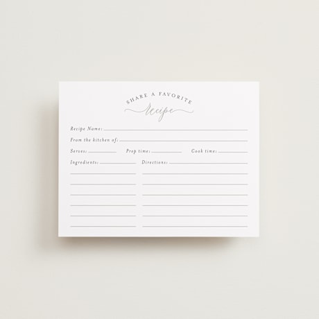 Bridal Shower Insert Cards