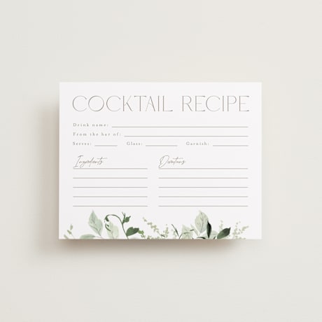 Bridal Shower Insert Cards