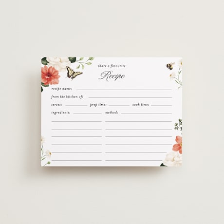 Bridal Shower Insert Cards