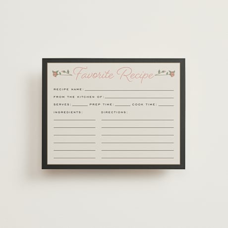 Bridal Shower Insert Cards