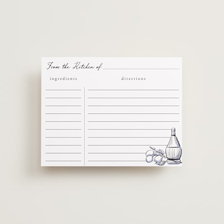 Bridal Shower Insert Cards